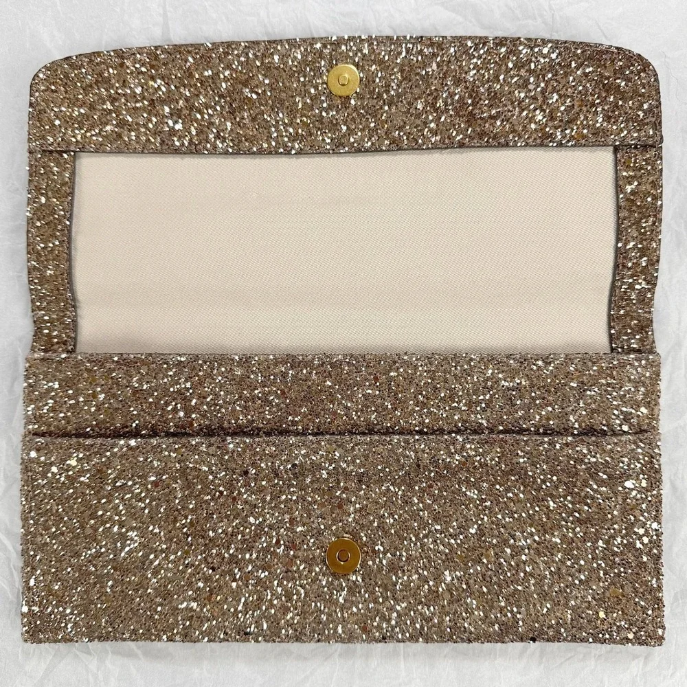 Gold Glitter Clutch Banana Republic Essential Flap Taupe Evening Bag